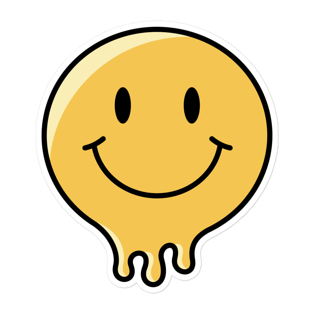 מדבקה סמיילי נוזל