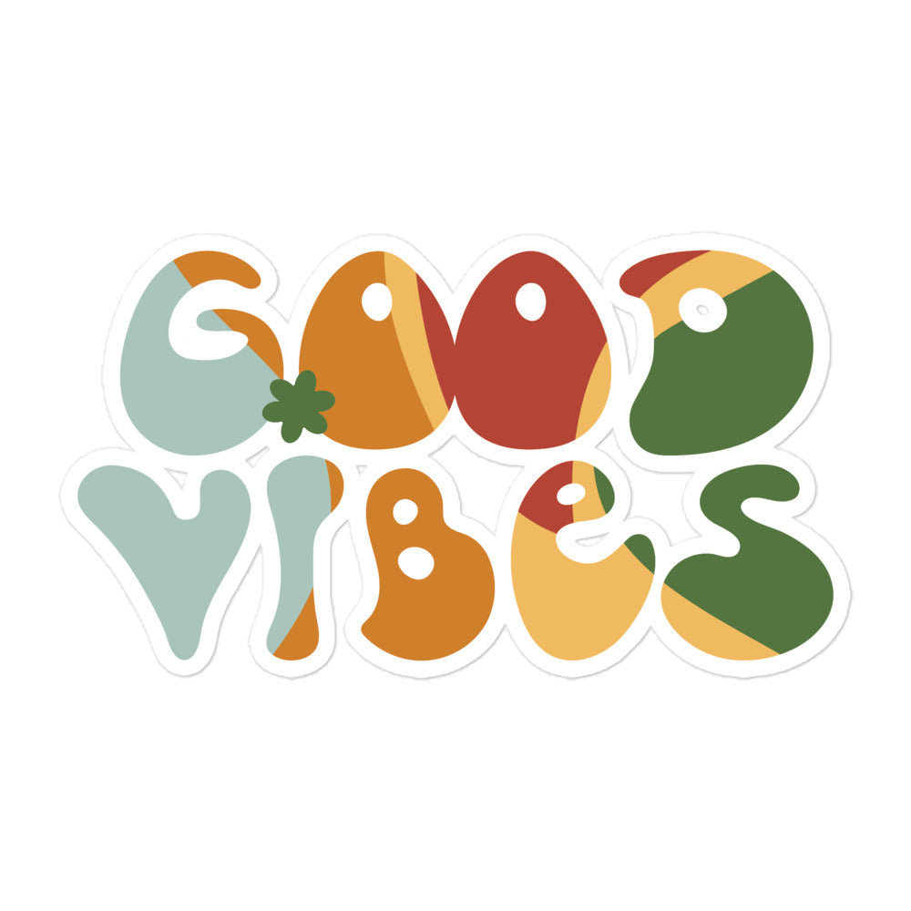 מדבקה GOOD VIBES