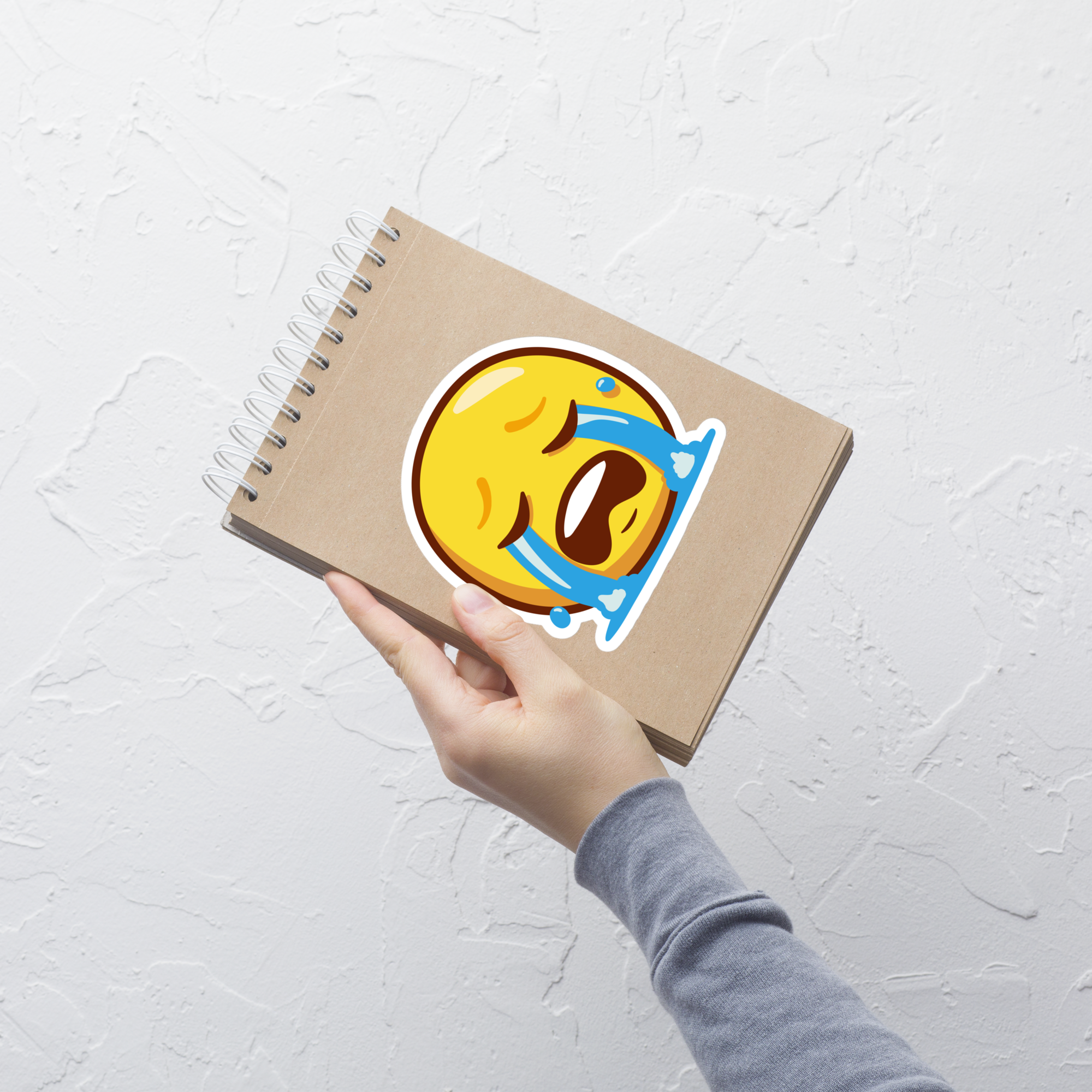 מדבקה אימוג'י בוכה