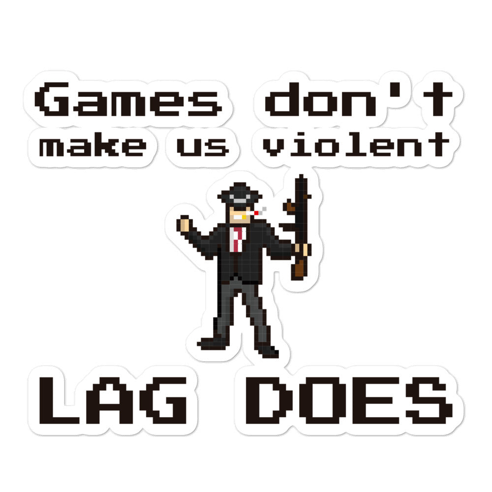 מדבקה משחקים לא הופכים אותנו לאלימים