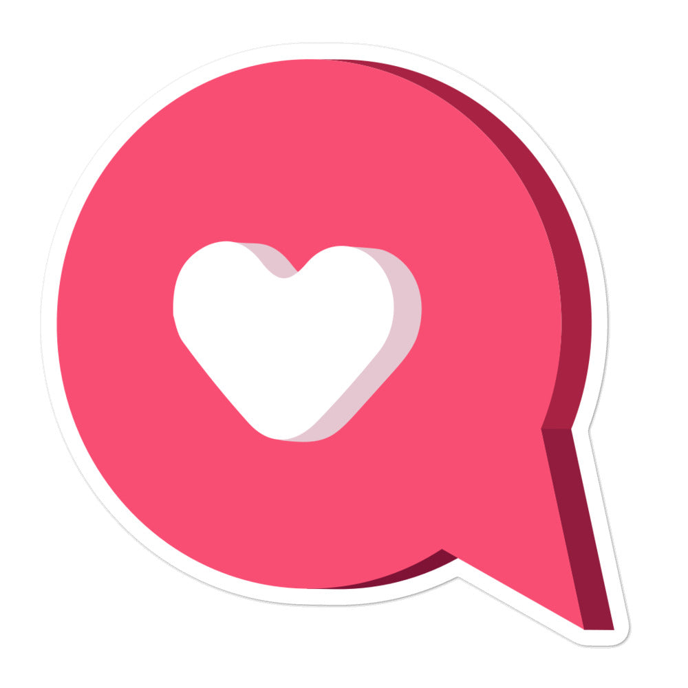 מדבקה לב אוהב