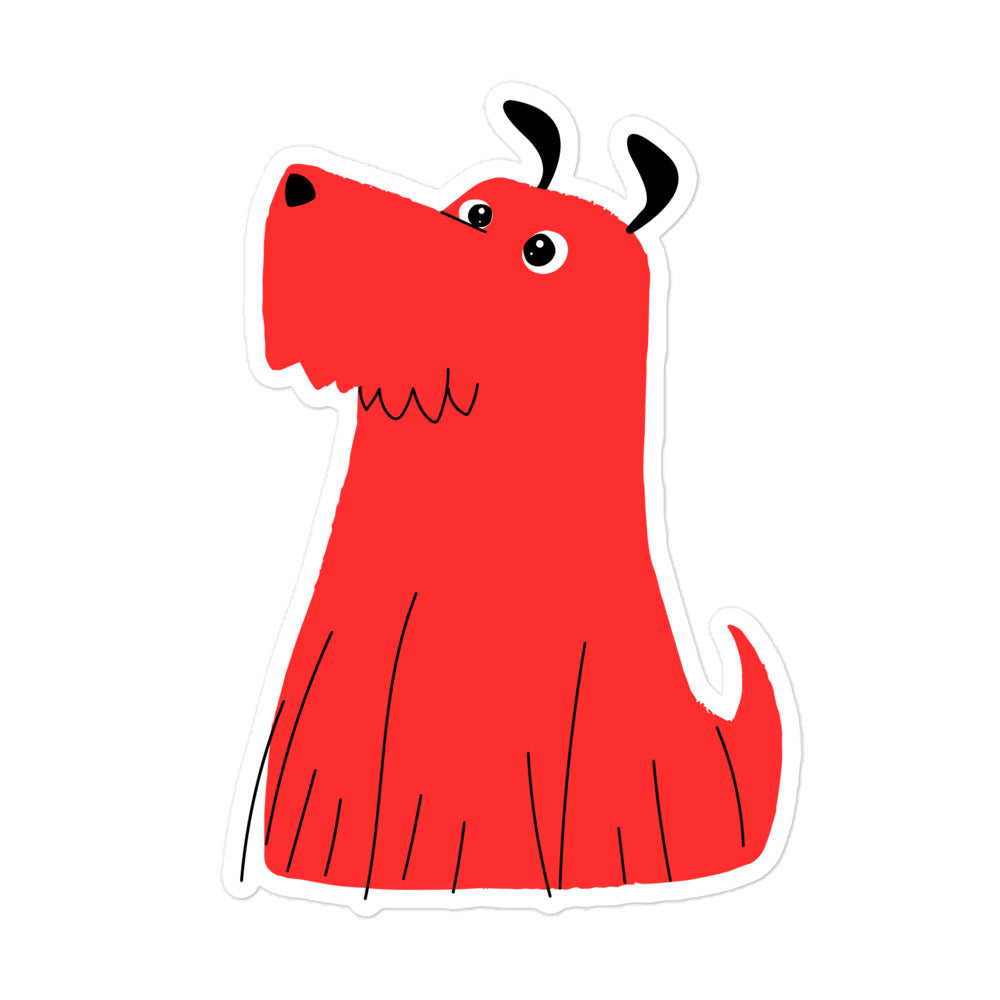 מדבקה של כלב לאוטו