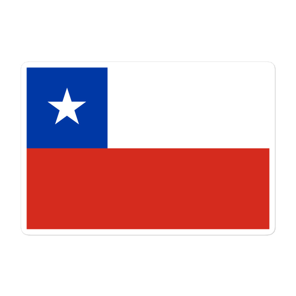 מדבקה דגל צ'ילה