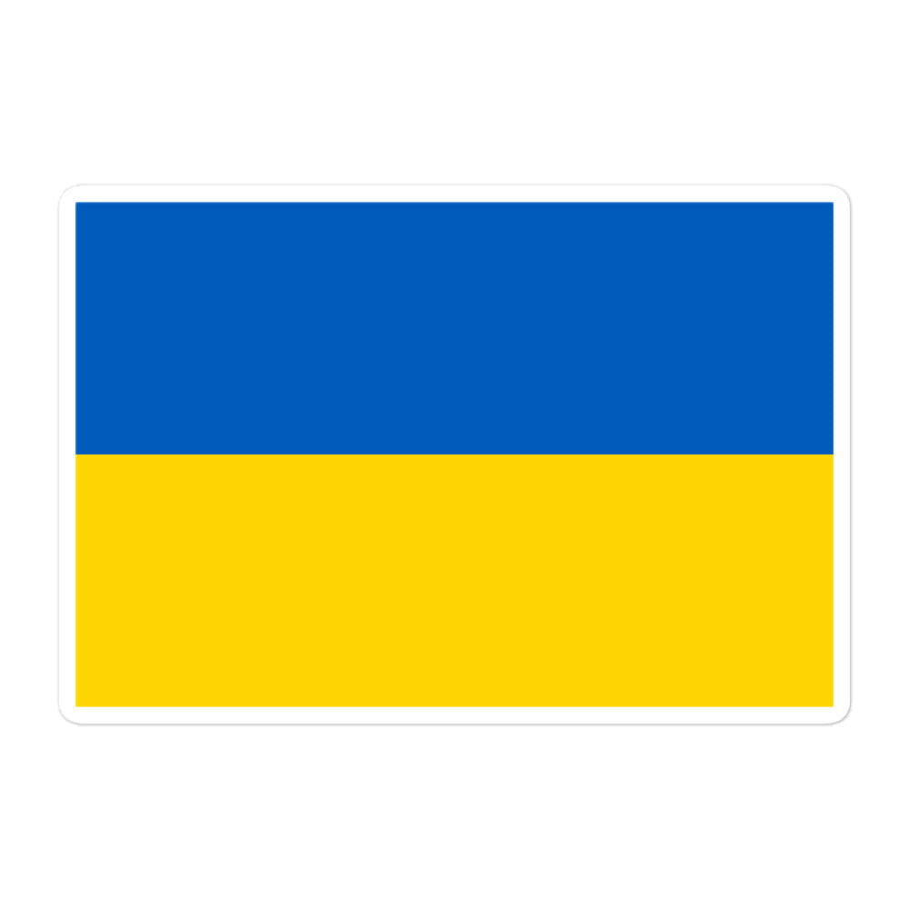 מדבקה דגל אוקראינה