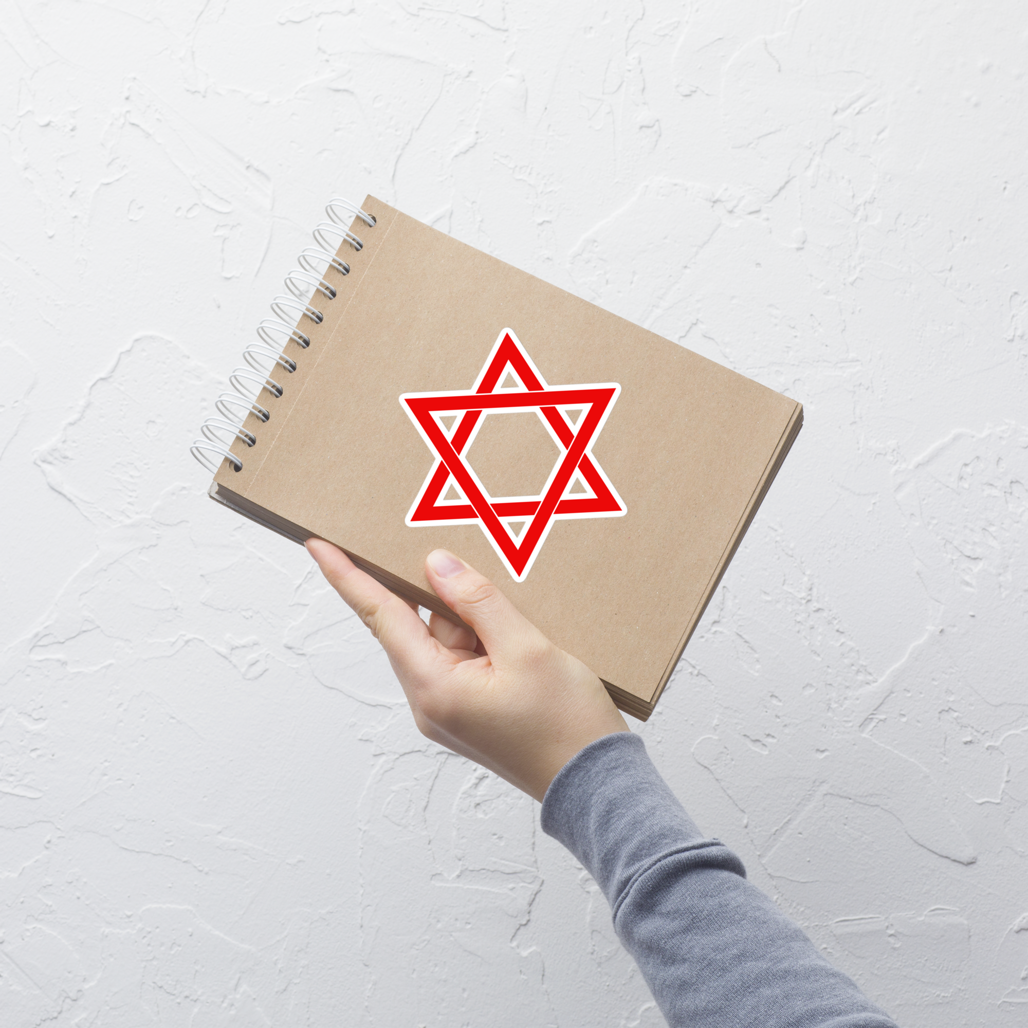 Red Star of David sticker
