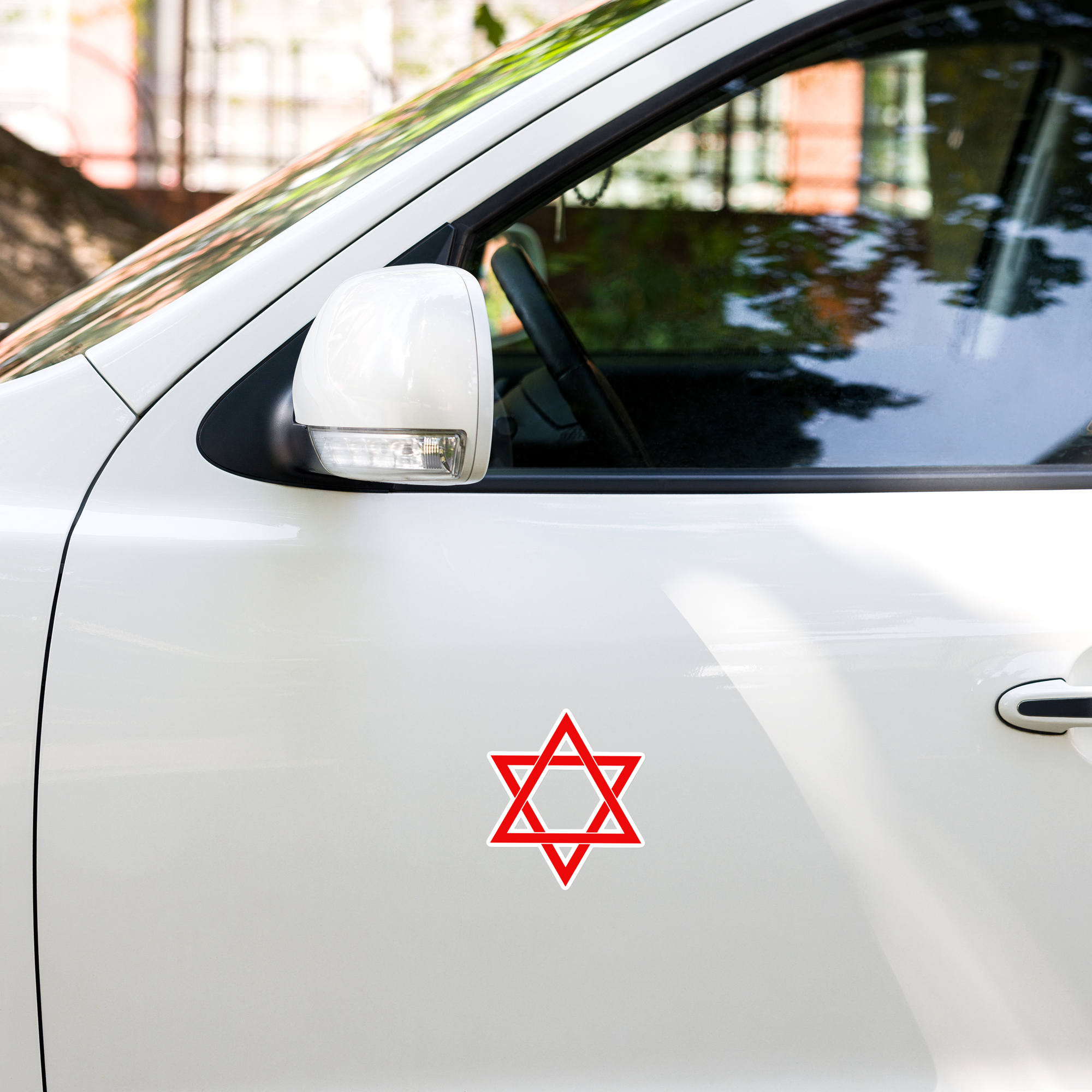 Red Star of David sticker